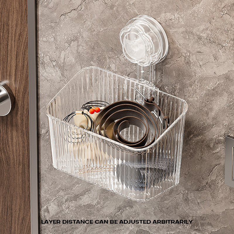 Bathroom Suction Cup Storage Rack